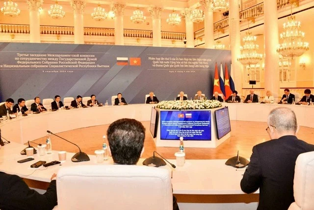 Vietnam, Russia top legislators co-chair third session of Inter-Parliamentary Cooperation Committee Vietnam, Russia top legislators co-chair third session of Inter-Parliamentary Cooperation Committee