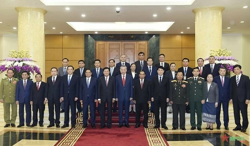 Vietnam, Laos General Secretaries co-chair high-level Party meeting in Hanoi Vietnam, Laos General Secretaries co-chair high-level Party meeting in Hanoi