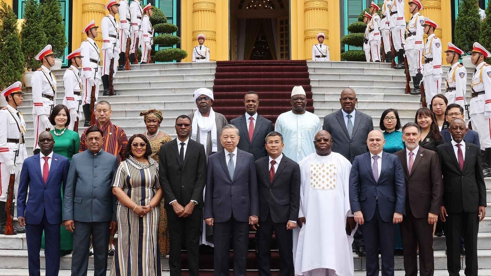 Party General Secretary and State President To Lam hosted receptions for newly-accredited ambassadors