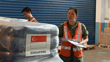 Aid shipment from Singapore’s government to natural disaster-hit areas comes Aid shipment from Singapore’s government to natural disaster-hit areas comes