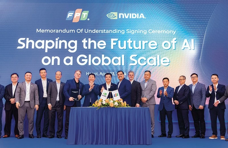 FPT hợp tác với NVIDIA thành lập nhà máy AI tạo cú hích giúp Việt Nam phát triển ngành công nghiệp bán dẫn và AI, đón đầu xu hướng phát triển công nghệ thế giới FPT hợp tác với NVIDIA thành lập nhà máy AI tạo cú hích giúp Việt Nam phát triển ngành công nghiệp bán dẫn và AI, đón đầu xu hướng phát triển công nghệ thế giới