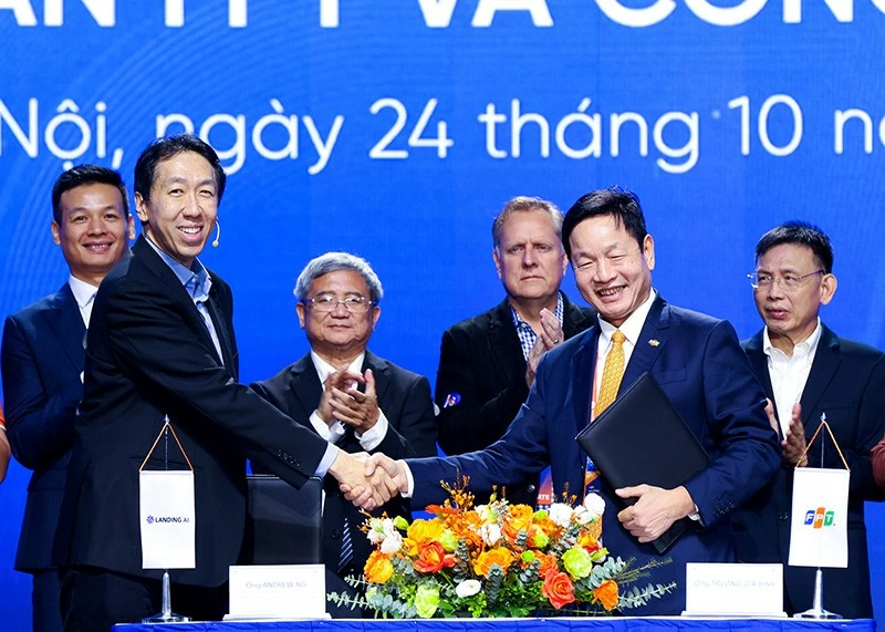 Hợp tác giữa FPT và Landing AI kỳ vọng sẽ mở ra một chương mới, góp phần thúc đẩy sự phát triển của AI tại Việt Nam, Mỹ và trên thế giới Hợp tác giữa FPT và Landing AI kỳ vọng sẽ mở ra một chương mới, góp phần thúc đẩy sự phát triển của AI tại Việt Nam, Mỹ và trên thế giới