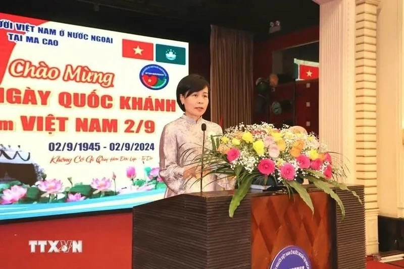Vietnamese Consul General in Hong Kong and Macau Le Duc Hanh at the event. (Photo: VNA) Vietnamese Consul General in Hong Kong and Macau Le Duc Hanh at the event. (Photo: VNA)