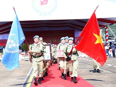 Send-off ceremony held for field hospital, engineer unit to UN peacekeeping missions Send-off ceremony held for field hospital, engineer unit to UN peacekeeping missions