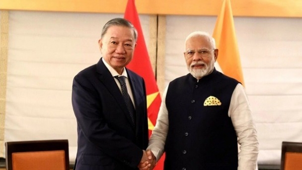 General Secretary, President To Lam meets Indian Prime Minister Narendra Modi in New York