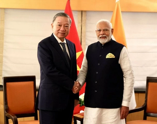 General Secretary, President To Lam meets Indian Prime Minister Narendra Modi in New York General Secretary, President To Lam meets Indian Prime Minister Narendra Modi in New York