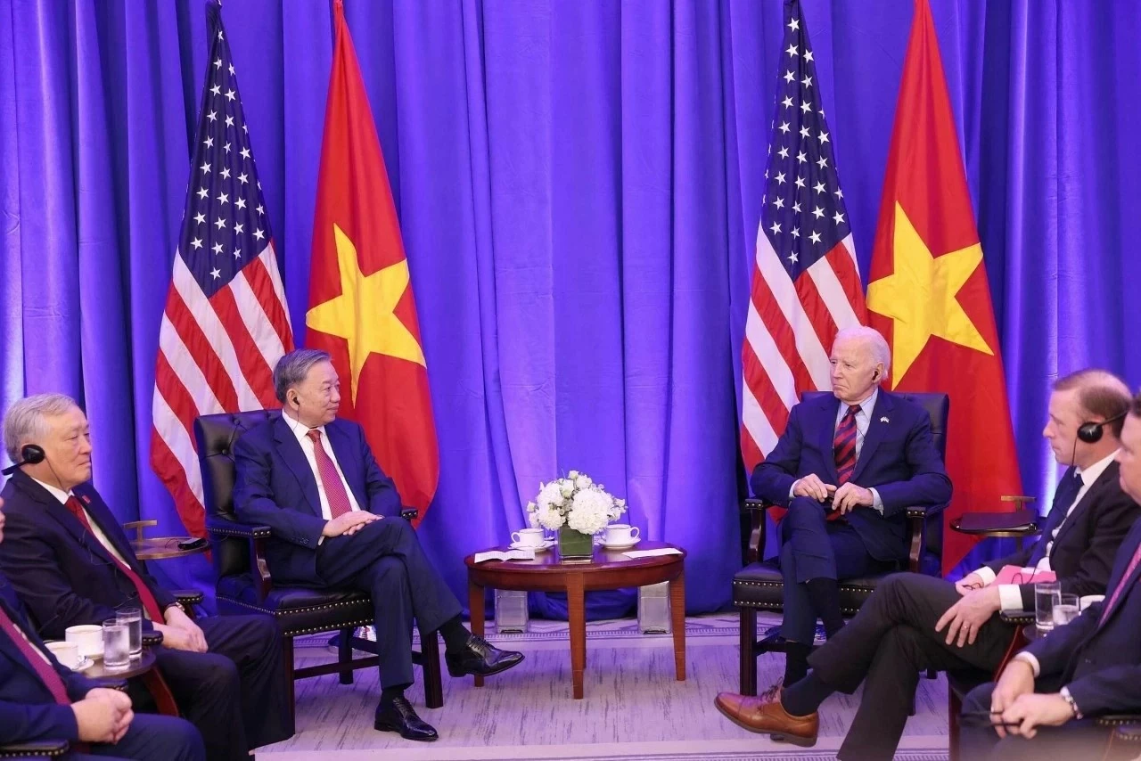 General Secretary, President To Lam meets with US President General Secretary, President To Lam meets with US President
