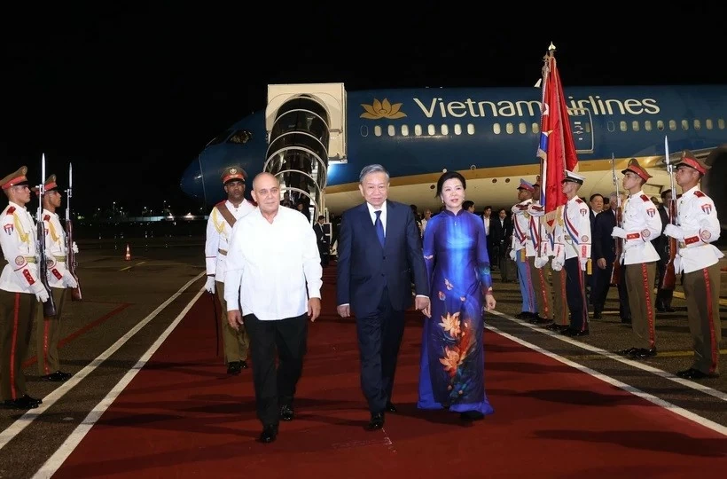 Genereal Secretary, President To Lam arrives in Cuba for state visit Genereal Secretary, President To Lam arrives in Cuba for state visit