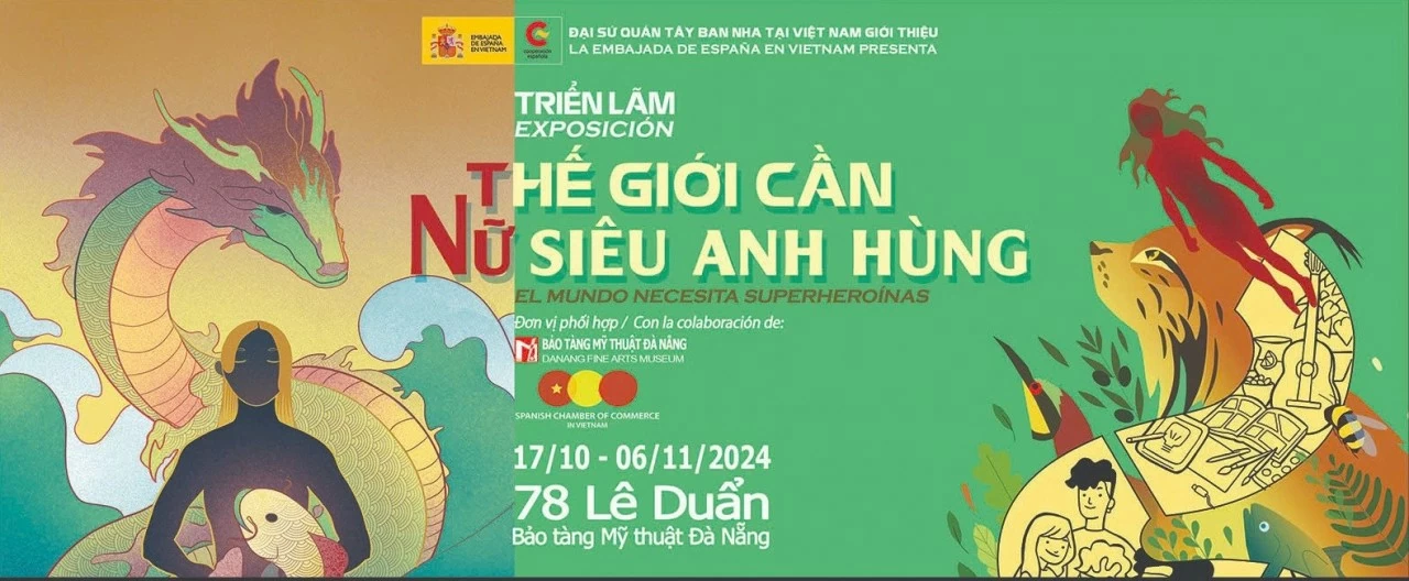 Triển lãm 'Thế giới cần nữ siêu anh hùng' sẽ diễn ra tại Bảo tàng Mỹ thuật Đà Nẵng bắt đầu từ ngày 17/10 đến hết ngày 06/11/2024. Triển lãm 'Thế giới cần nữ siêu anh hùng' sẽ diễn ra tại Bảo tàng Mỹ thuật Đà Nẵng bắt đầu từ ngày 17/10 đến hết ngày 06/11/2024.