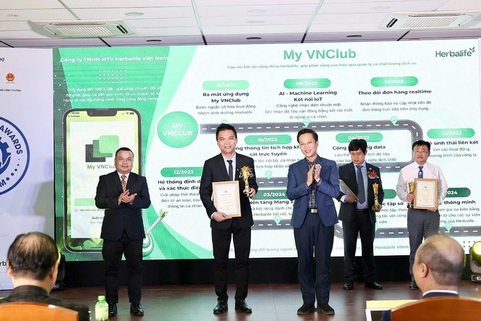 Herbalife Vietnam wins the 2024 'Industrie 4.0 Award' for the My VNClub app Herbalife Vietnam wins the 2024 'Industrie 4.0 Award' for the My VNClub app