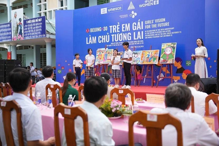 Hành động thúc đẩy bình đẳng giới, để trẻ em gái làm chủ tương lai Hành động thúc đẩy bình đẳng giới, để trẻ em gái làm chủ tương lai