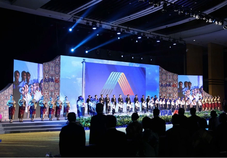 Overview of the opening ceremony of the 45th General Assembly of AIPA. Overview of the opening ceremony of the 45th General Assembly of AIPA.