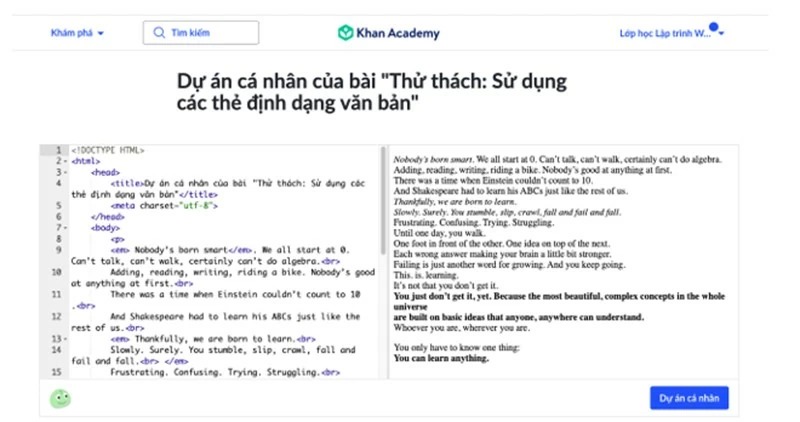 One of Giang's programming projects as a class assignment One of Giang's programming projects as a class assignment