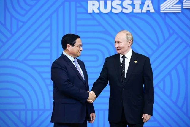 PM Pham Minh Chinh attends Russian President’s welcome ceremony in Kazan PM Pham Minh Chinh attends Russian President’s welcome ceremony in Kazan