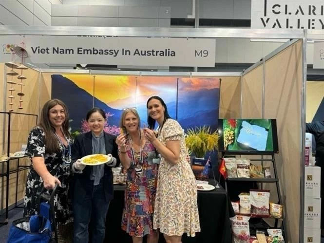 Vietnam introduces high-quality products at the Good Food and Wine Show 2024 in Brisbane, Queensland, Australia. (Photo: VNA) Vietnam introduces high-quality products at the Good Food and Wine Show 2024 in Brisbane, Queensland, Australia. (Photo: VNA)