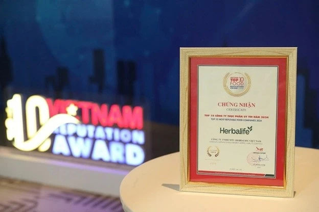 Herbalife Vietnam wins the prestigious Top 10 most Reputable Food Companies Award for the fourth consecutive time Herbalife Vietnam wins the prestigious Top 10 most Reputable Food Companies Award for the fourth consecutive time