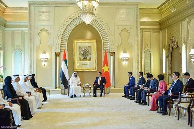 PM Pham Minh Chinh receives UAE Minister of Economy Abdulla Bin Touq Al Marri PM Pham Minh Chinh receives UAE Minister of Economy Abdulla Bin Touq Al Marri