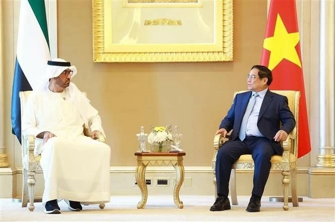 PM Pham Minh Chinh receives UAE Minister of Industry and Advanced Technology Sultan bin Ahmed Al Jaber PM Pham Minh Chinh receives UAE Minister of Industry and Advanced Technology Sultan bin Ahmed Al Jaber
