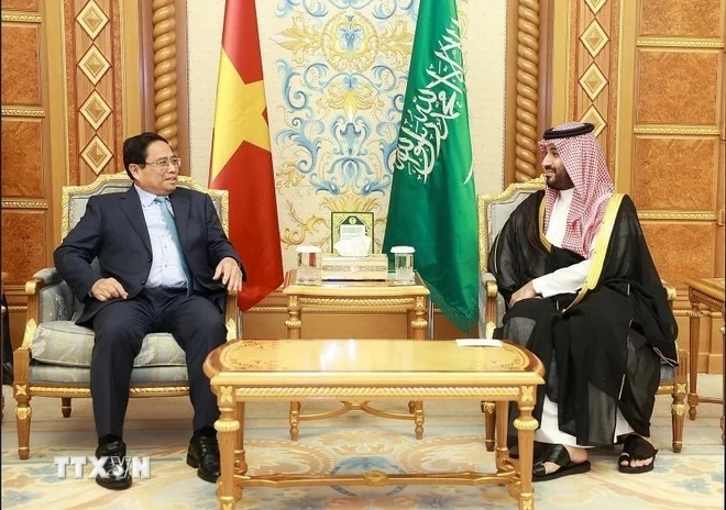 PM Pham Minh Chinh holds talks with Saudi Arabian counterpart Mohammed bin Salman bin Abdulaziz Al Saud PM Pham Minh Chinh holds talks with Saudi Arabian counterpart Mohammed bin Salman bin Abdulaziz Al Saud