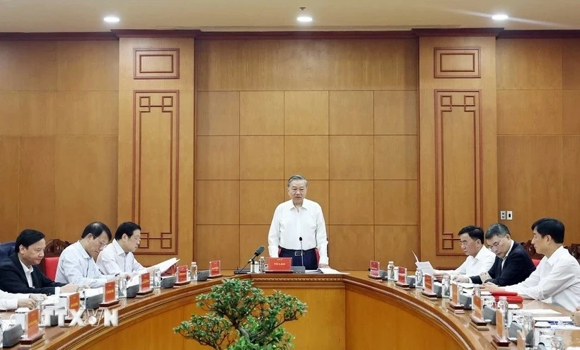 General Secretary To Lam chairs meeting on combatting corruption, wastefulness General Secretary To Lam chairs meeting on combatting corruption, wastefulness