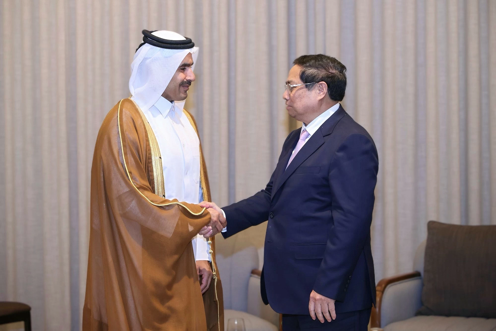 PM Pham Minh Chinh receives Minister of State for Energy Affairs of Qatar and CEO of Qatar Energy PM Pham Minh Chinh receives Minister of State for Energy Affairs of Qatar and CEO of Qatar Energy