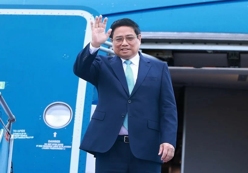 PM Pham Minh Chinh left Hanoi, departing for GMS, ACMECS, CLMV Summits in China PM Pham Minh Chinh left Hanoi, departing for GMS, ACMECS, CLMV Summits in China