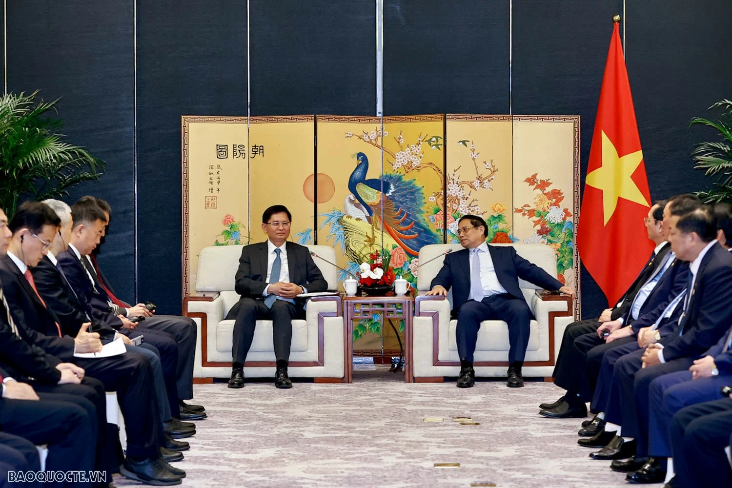 Prime Minister Pham Minh Chinh meets Chairman of Guangxi Zhuang Autonomous Region Prime Minister Pham Minh Chinh meets Chairman of Guangxi Zhuang Autonomous Region 