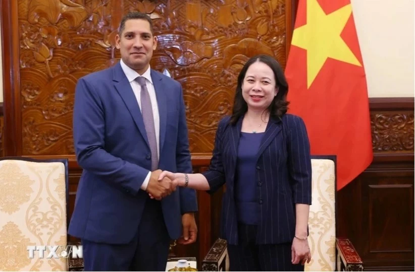 Vice President Vo Thi Anh Xuan receives Swedish Ambassador to Vietnam Johan Ndisi on October 15. (Photo: VNA) Vice President Vo Thi Anh Xuan receives Swedish Ambassador to Vietnam Johan Ndisi on October 15. (Photo: VNA)
