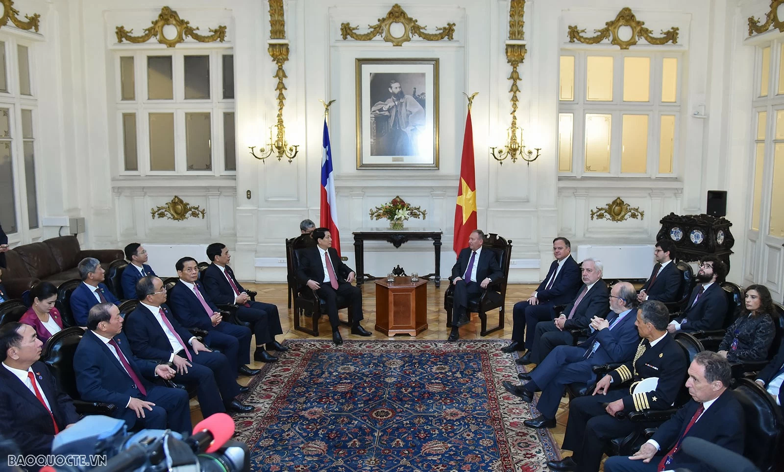 President Luong Cuong meets Chilean Senate President José Garcia Ruminot in Santiago President Luong Cuong meets Chilean Senate President José Garcia Ruminot in Santiago