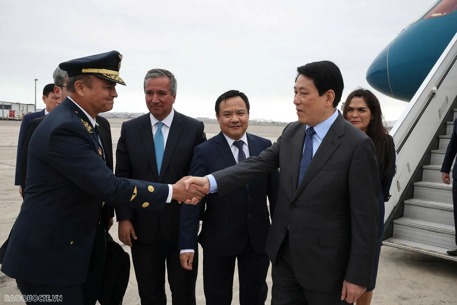 President Luong Cuong arrives in Lima, beginning official visit to Peru, attendance at AELW President Luong Cuong arrives in Lima, beginning official visit to Peru, attendance at AELW