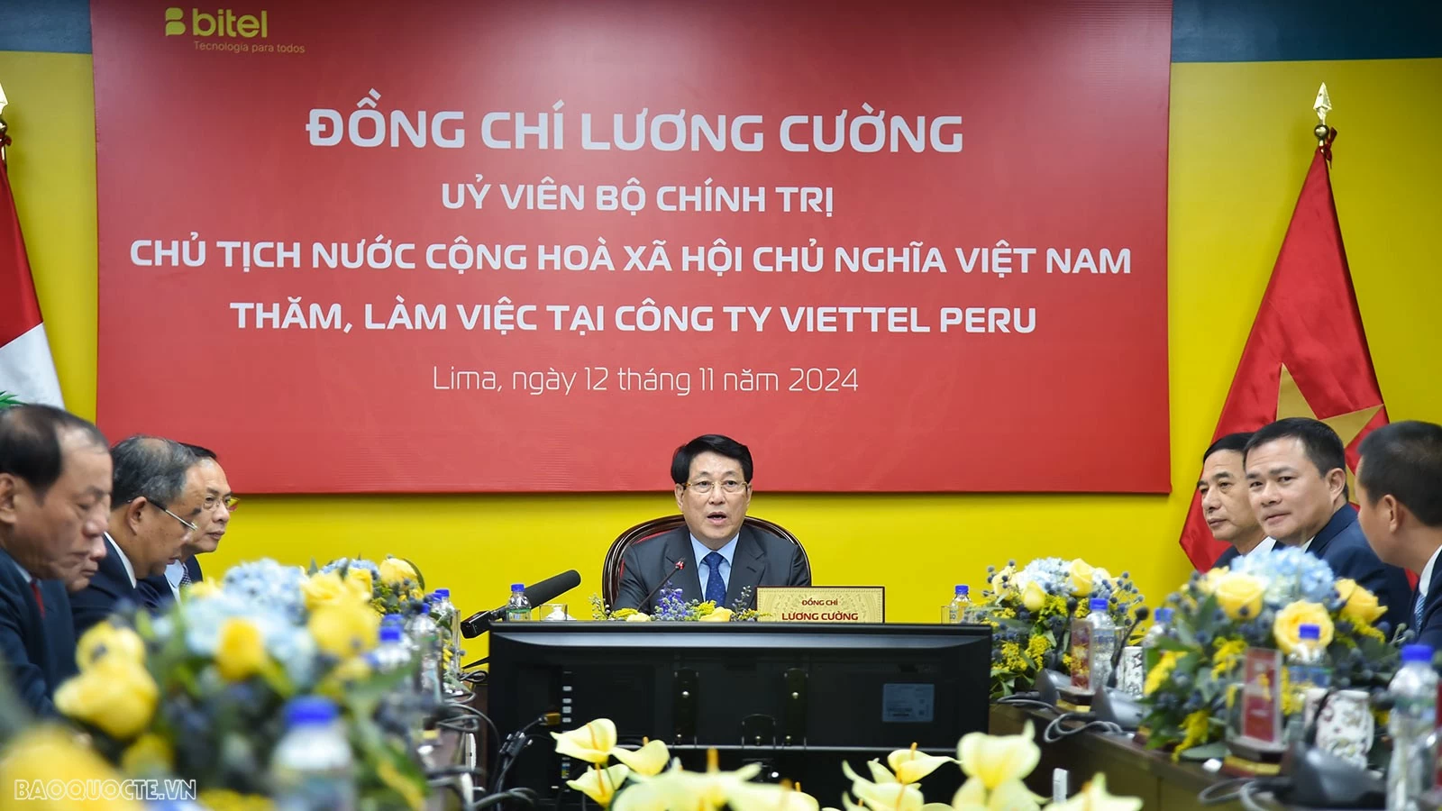 Chủ tịch nước Lương Cường: Thành công của Bitel là thành công của Việt Nam tại Peru President Luong Cuong: Bitel proves Vietnam's success in Peru