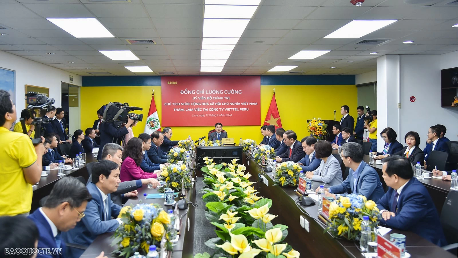 Chủ tịch nước Lương Cường: Thành công của Bitel là thành công của Việt Nam tại Peru President Luong Cuong: Bitel proves Vietnam's success in Peru