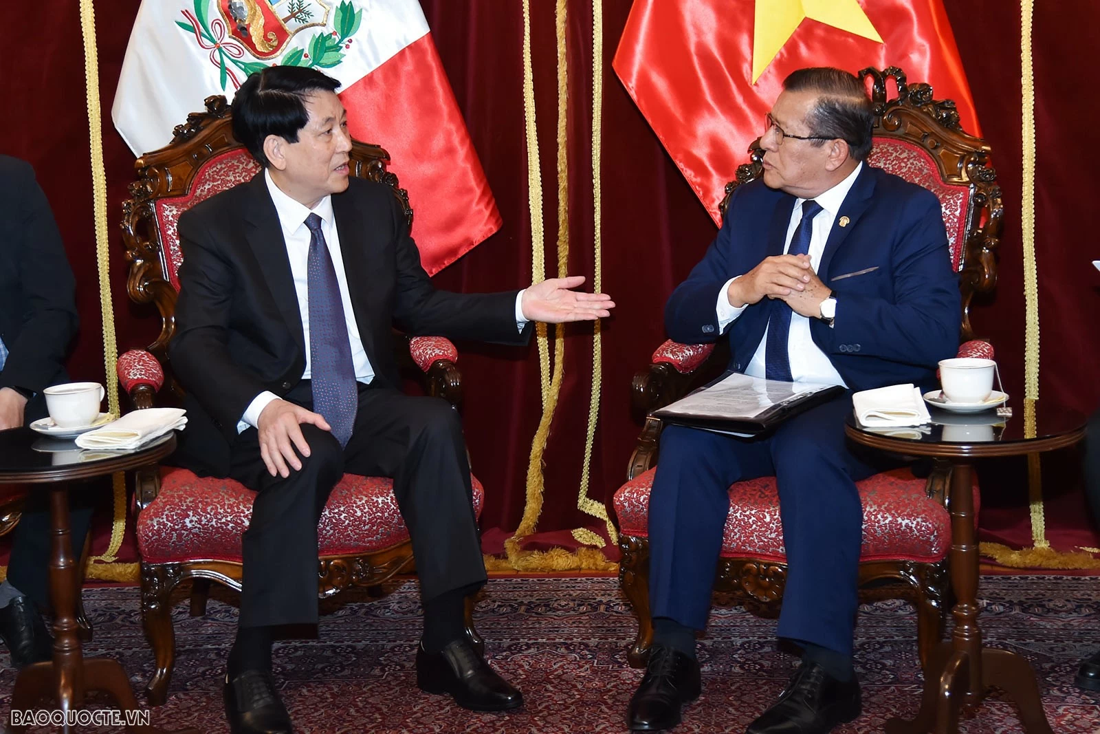 President Luong Cuong, President of Congress of Peru Eduardo Salhuana agreed to strengthen parliamentary cooperation President Luong Cuong, President of Congress of Peru Eduardo Salhuana agreed to strengthen parliamentary cooperation