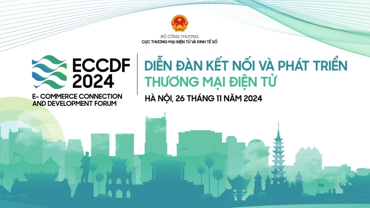 Diễn đàn kết nối và phát triển thương mại điện tử 2024 với chủ đề “Thương mại điện tử xuyên biên giới: Cơ hội xuất khẩu cho sản phẩm Việt”. (Nguồn: BTC) Diễn đàn kết nối và phát triển thương mại điện tử 2024 với chủ đề “Thương mại điện tử xuyên biên giới: Cơ hội xuất khẩu cho sản phẩm Việt”. (Nguồn: BTC)
