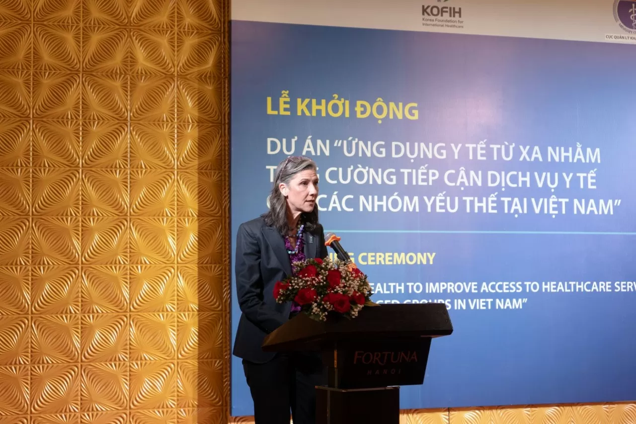 UNDP Resident Representative in Vietnam, Ramla Khalidi speaks at the event. (Photo: UNDP)