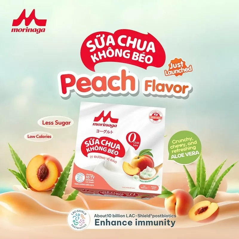 Morinaga Aloe Vera Peach Non-Fat Yogurt Launched in November 2024. Morinaga Aloe Vera Peach Non-Fat Yogurt Launched in November 2024.