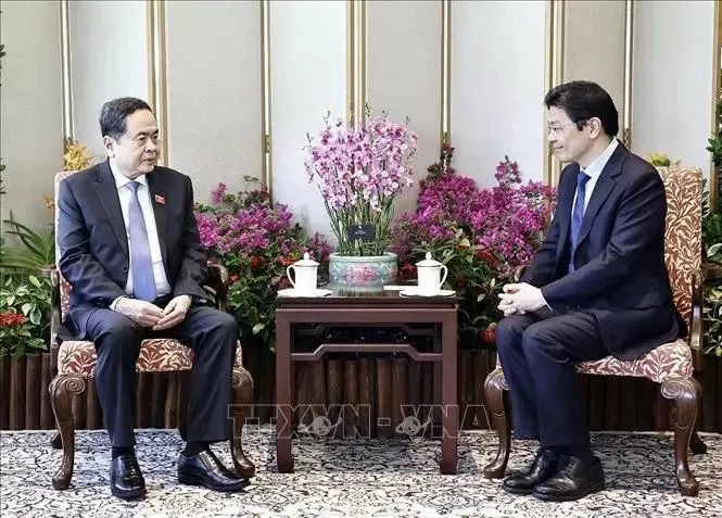 NA Chairman Tran Thanh Man meets with Singaporean Prime Minister Lawrence Wong NA Chairman Tran Thanh Man meets with Singaporean Prime Minister Lawrence Wong