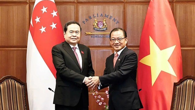 NA Chairman Tran Thanh Man concludes official visit to Singapore
