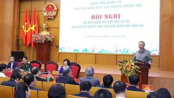 General Secretary To Lam meets with Hanoi voters