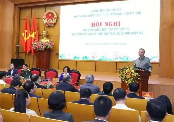 General Secretary To Lam meets with Hanoi voters General Secretary To Lam meets with Hanoi voters