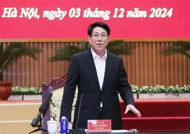 President Luong Cuong chairs session on improvement of prosecution work, judicial supervision President Luong Cuong chairs session on improvement of prosecution work, judicial supervision