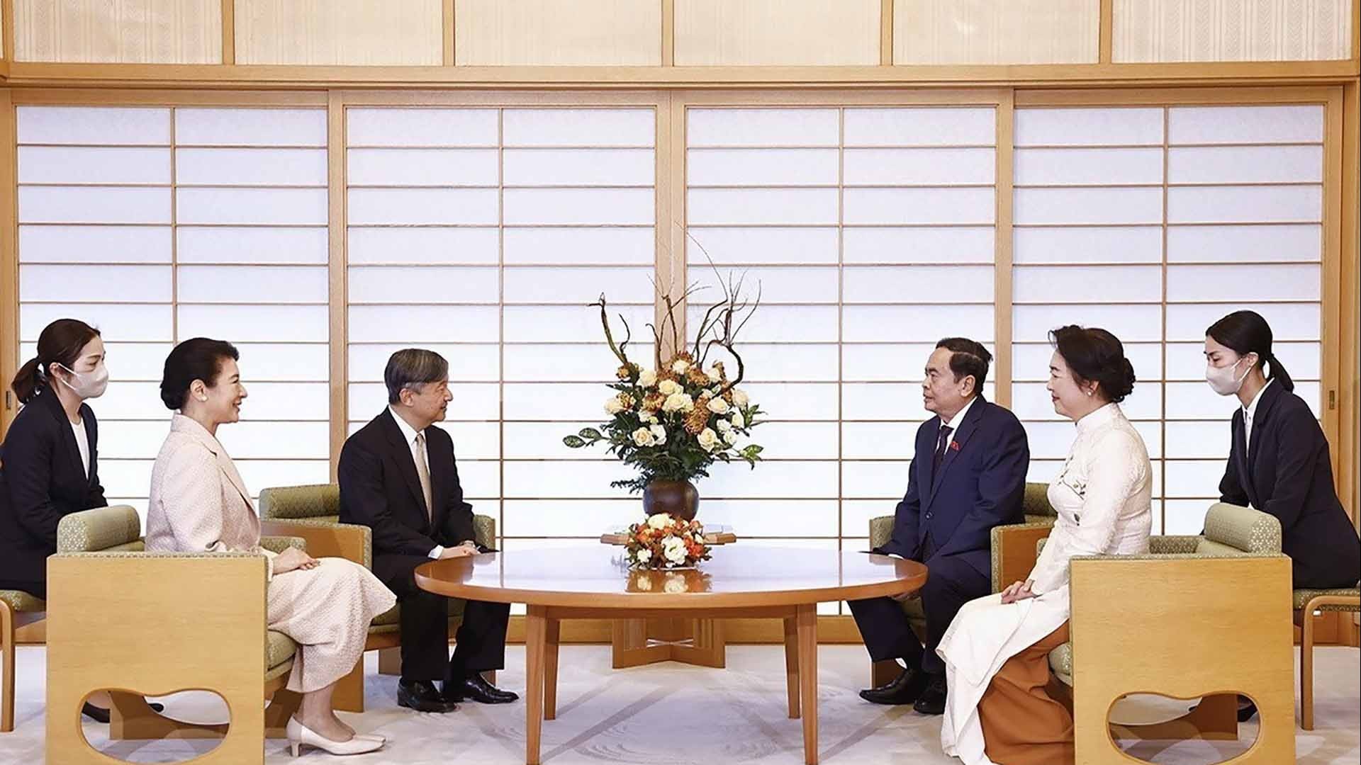 NA Chairman Tran Thanh Man meets with Japanese Emperor, Empress in Tokyo