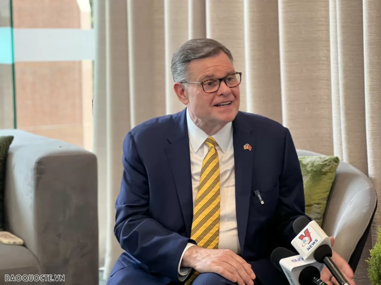 Mục sư Bob Roberts, Chủ tịch Viện Liên kết toàn cầu (IGE), Mỹ, Trưởng đoàn mục sư Tin lành quốc tế. (Ảnh: Thu Trang) Mục sư Bob Roberts, Chủ tịch Viện Liên kết toàn cầu (IGE), Mỹ, Trưởng đoàn mục sư Tin lành quốc tế. (Ảnh: Thu Trang)