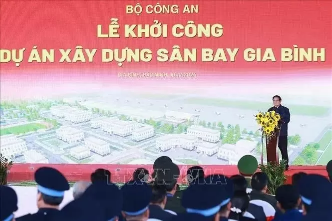 PM Pham Minh Chinh attends groundbreaking ceremony of Gia Binh Airport PM Pham Minh Chinh attends groundbreaking ceremony of Gia Binh Airport