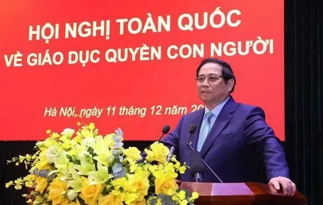 PM Pham Minh Chinh chairs national conference on human rights education PM Pham Minh Chinh chairs national conference on human rights education