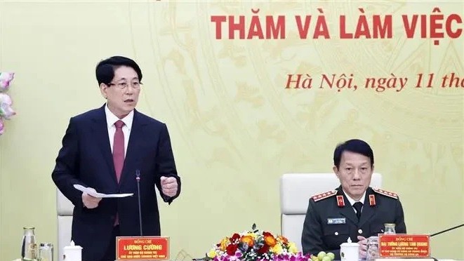 President Luong Cuong commends Ministry of Public Security, sets future priorities