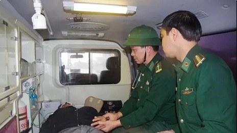 Foreign sailor helped ashore for emergency medical treatment