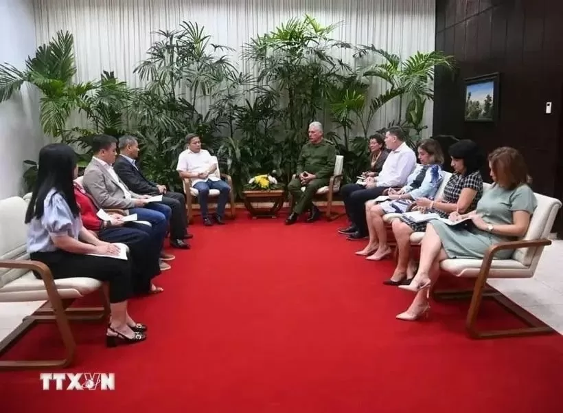 Cuban President Miguel Díaz-Canel reaffirmes support for Vietnamese investors Cuban President Miguel Díaz-Canel reaffirmes support for Vietnamese investors