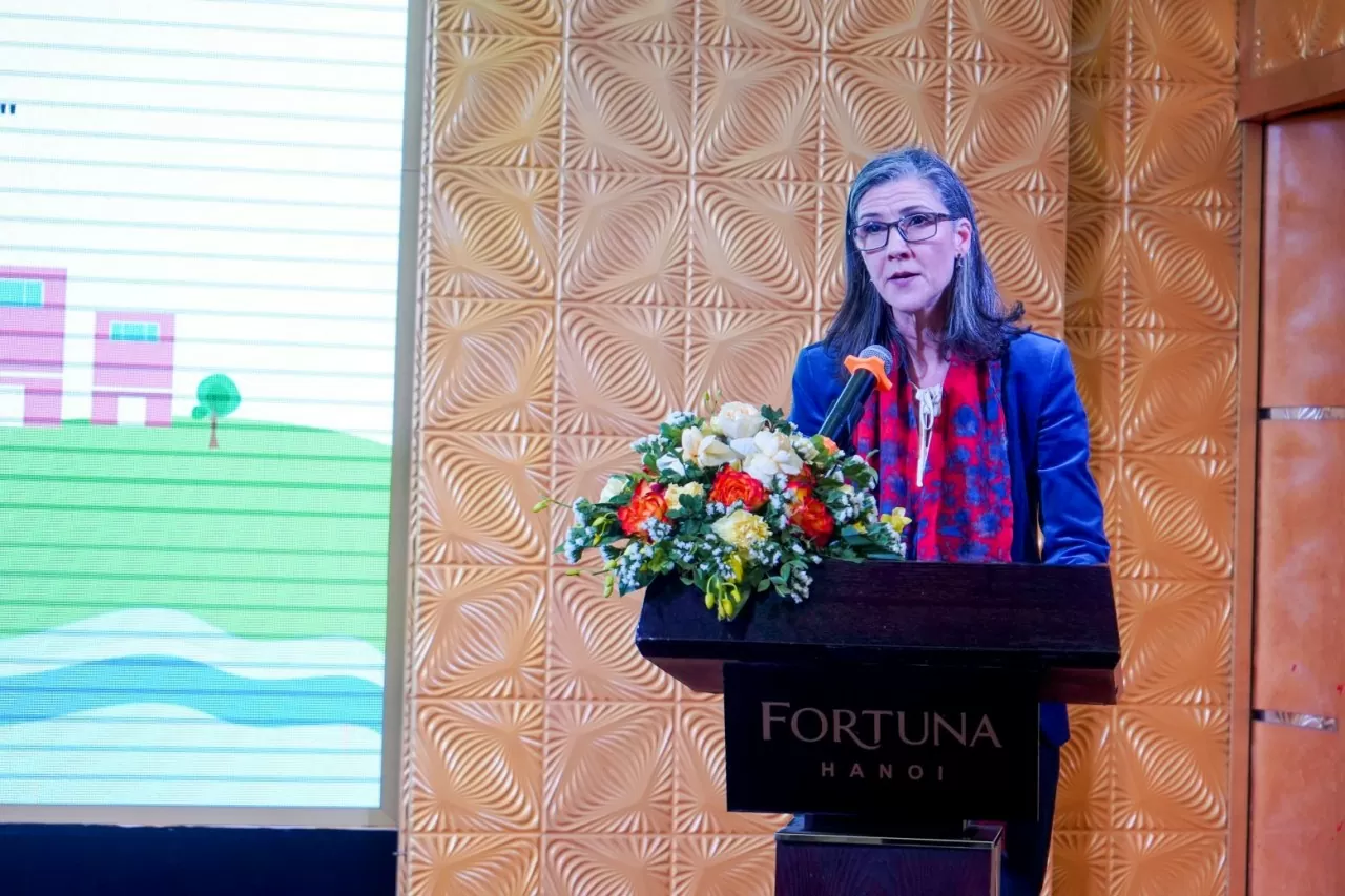 Ms. Ramla Khalidi, UNDP Resident Representative in Vietnam speaks at the event. (Photo: UNDP) Ms. Ramla Khalidi, UNDP Resident Representative in Vietnam speaks at the event. (Photo: UNDP)