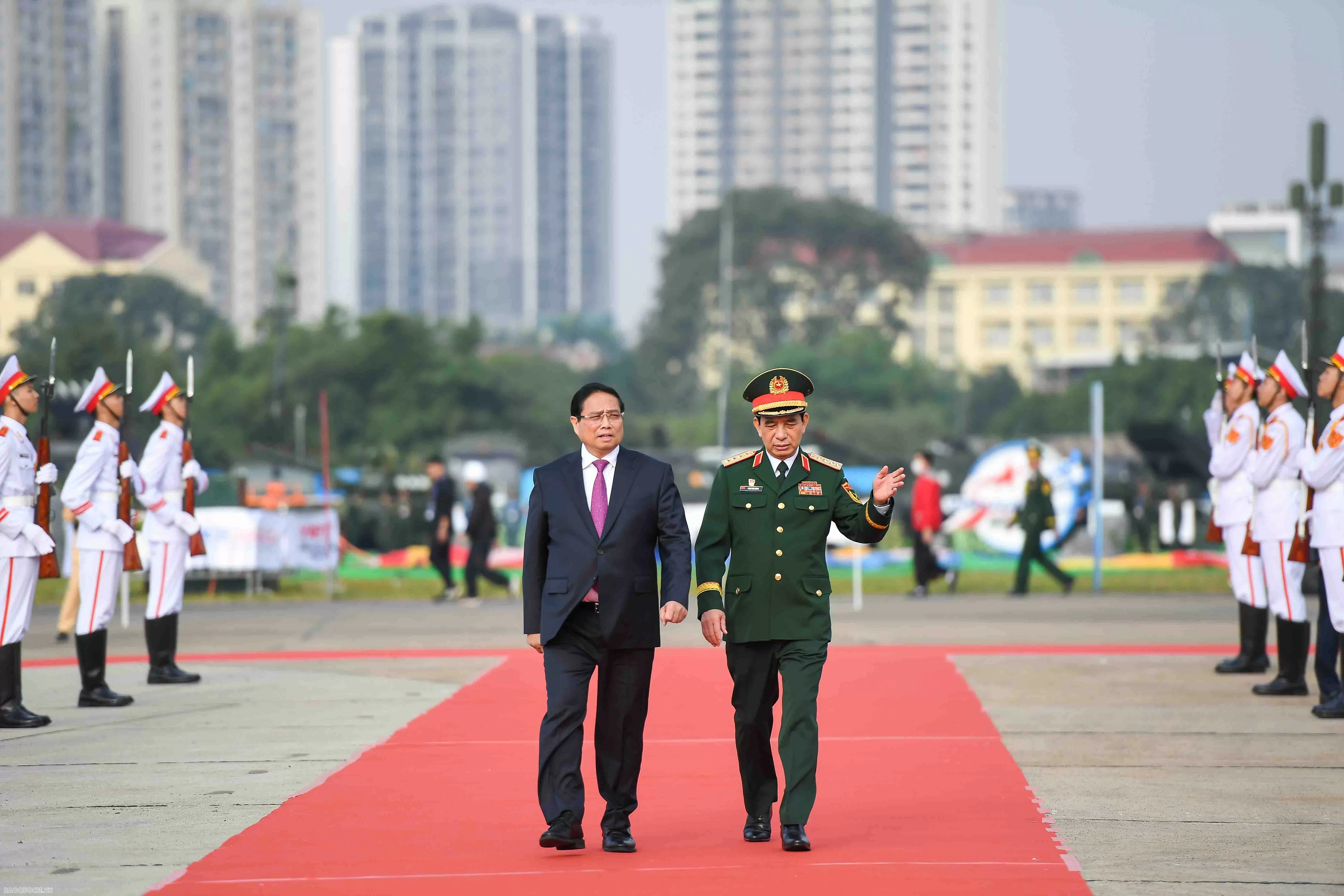 PM Pham Minh Chinh highlighted message of peace, cooperation, development at Int’l Defence Expo PM Pham Minh Chinh highlighted message of peace, cooperation, development at Int’l Defence Expo